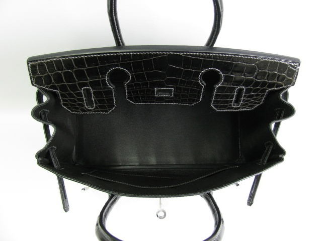 エルメス バーキン30 クロコダイルニロティカス-グラファイト